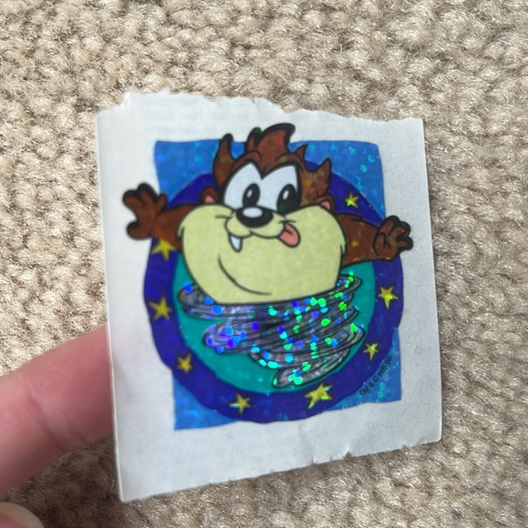 Vintage Sandylion Sticker Designs Prismatic Baby Taz Tasmanian Devil Sticker - Picture 3 of 4